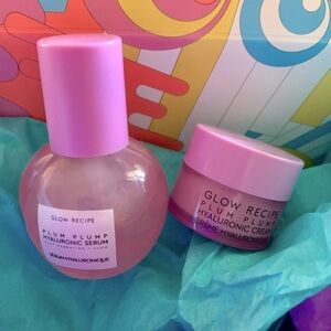 Glow Recipe Bundle:Plum Plump Serum & travel moisturizer🩷.